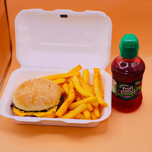 Kids Burger 2oz and Chips