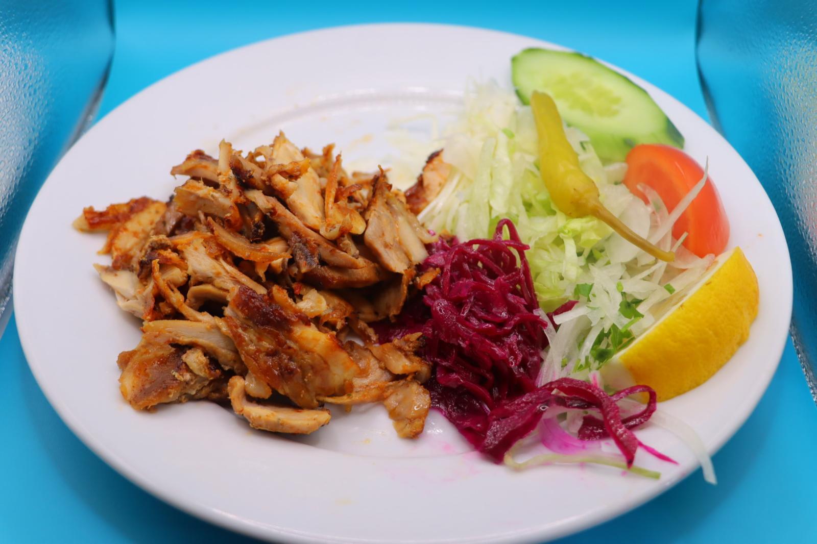Portion of Chicken Doner